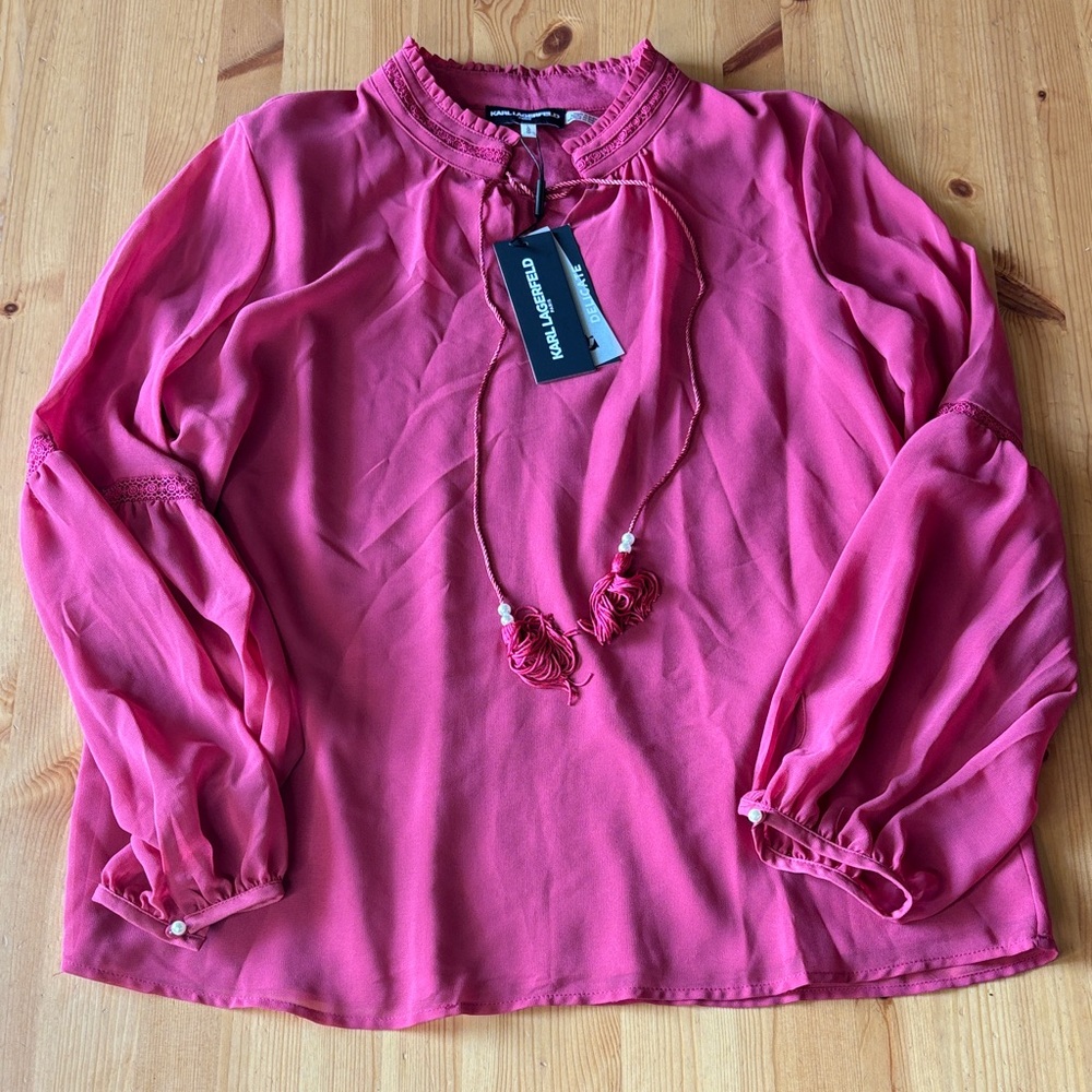 Karl Lagerfeld Vibrant Raspberry Blouse